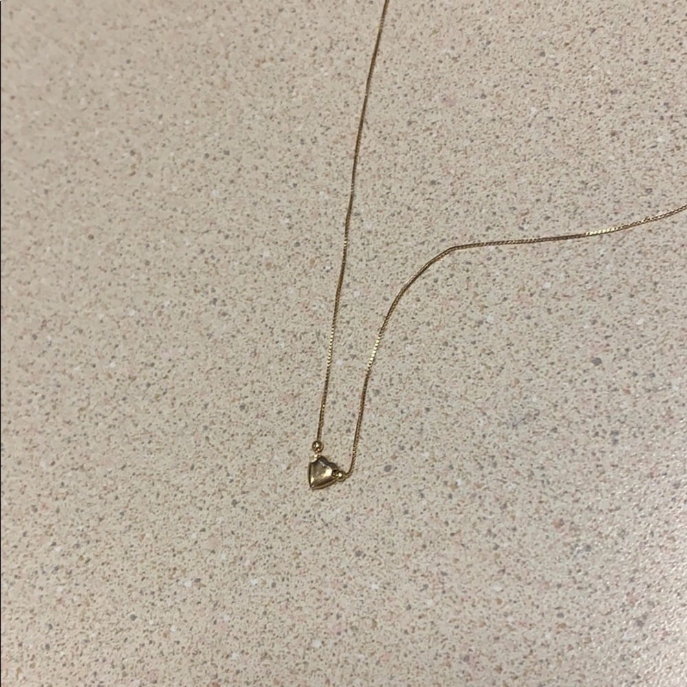 14kt Gold heart necklace